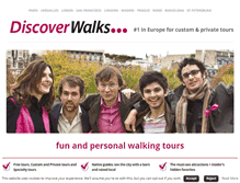 Tablet Screenshot of discoverwalks.com